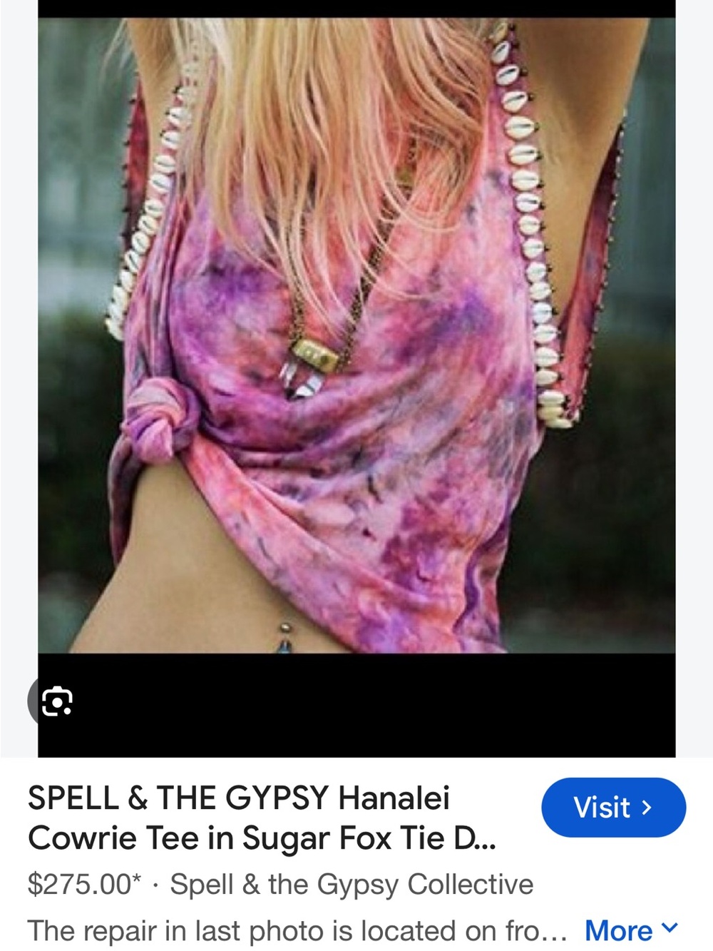 On hold 🐚 Spell Hanalei Cowrie Tank in Sugar Fox Tie Dye Colorway